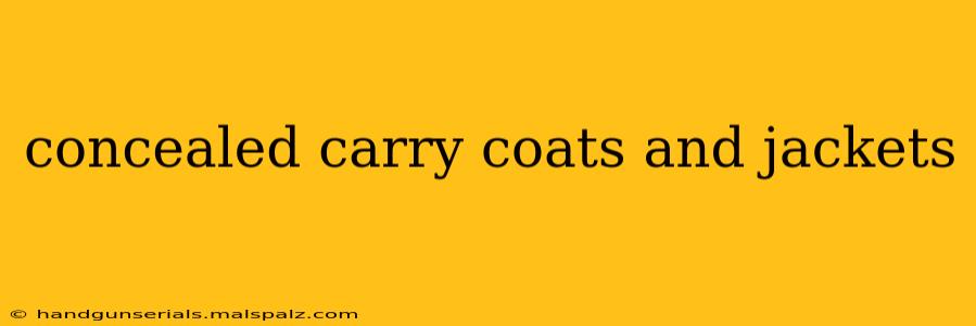 concealed carry coats and jackets