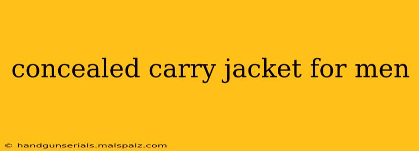 concealed carry jacket for men