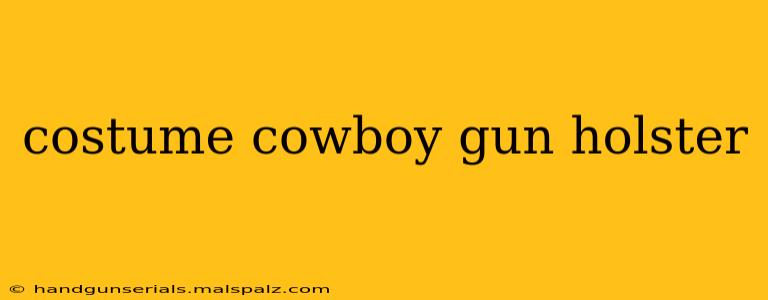 costume cowboy gun holster