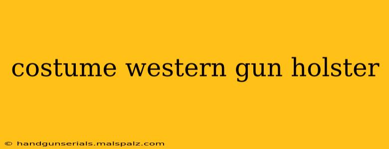 costume western gun holster