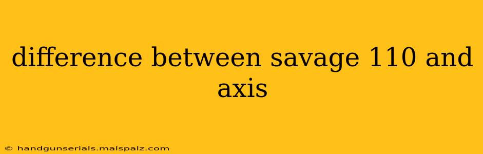 difference between savage 110 and axis