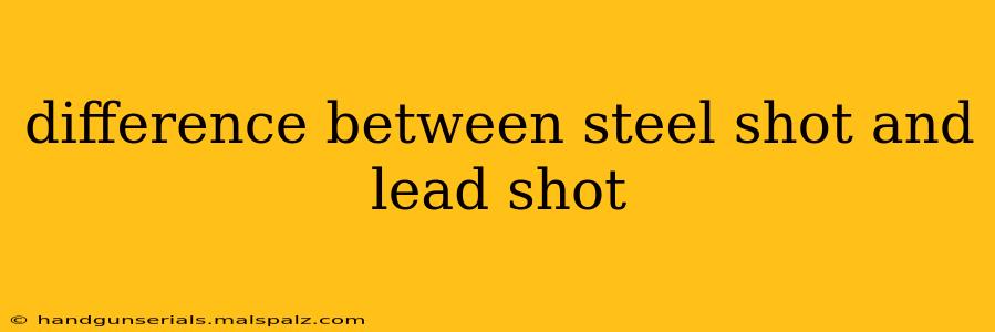 difference between steel shot and lead shot