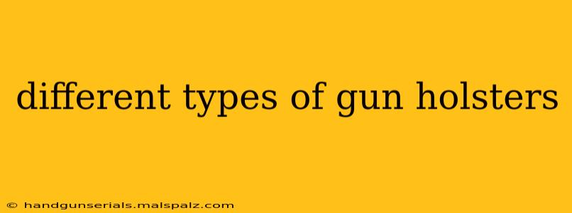 different types of gun holsters