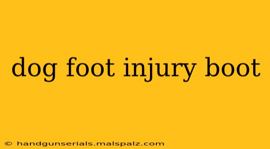 dog foot injury boot