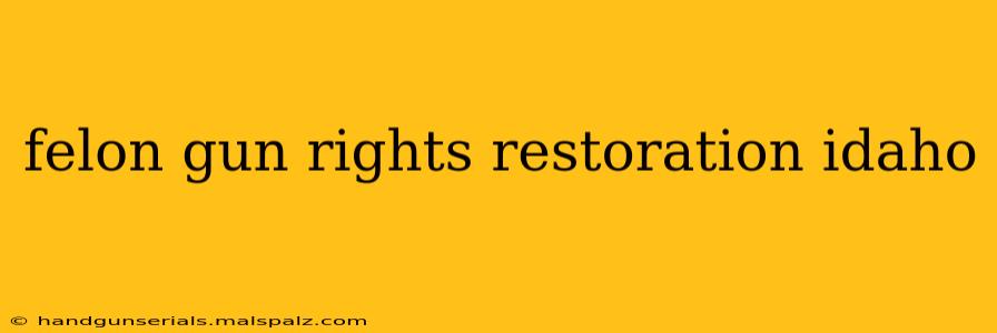 felon gun rights restoration idaho