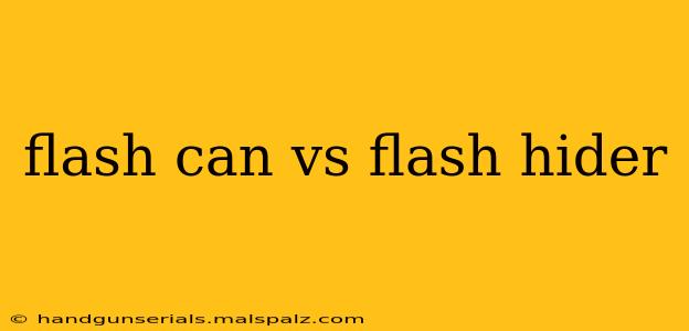 flash can vs flash hider