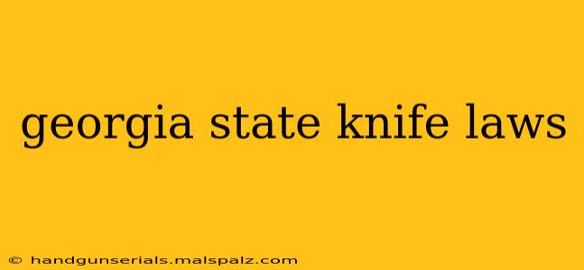 georgia state knife laws