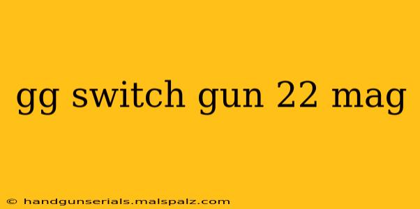 gg switch gun 22 mag