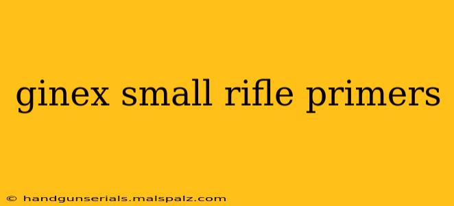 ginex small rifle primers