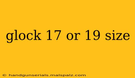 glock 17 or 19 size