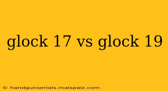 glock 17 vs glock 19