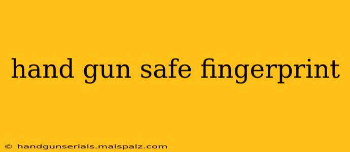 hand gun safe fingerprint