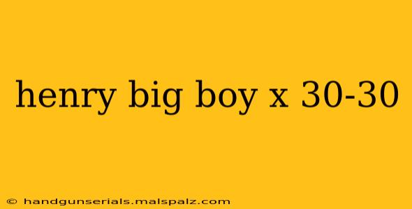 henry big boy x 30-30