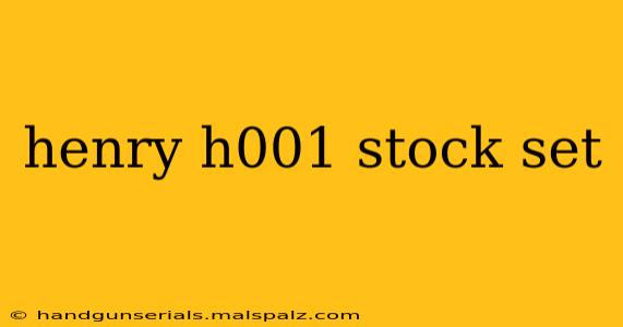 henry h001 stock set