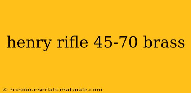 henry rifle 45-70 brass