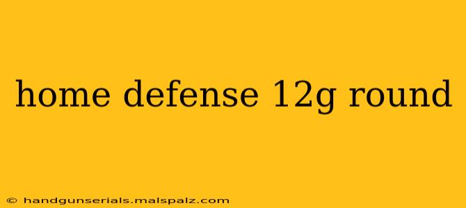 home defense 12g round