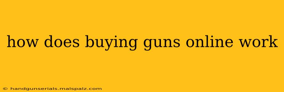 how does buying guns online work