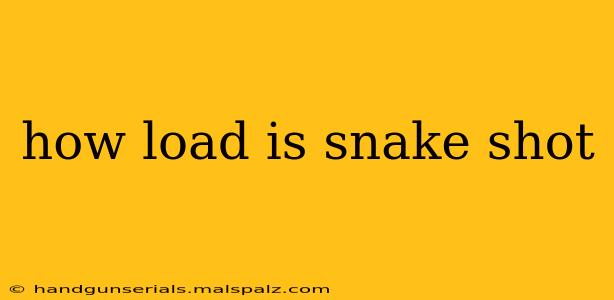 how load is snake shot