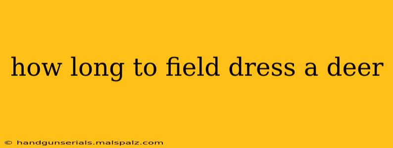 how long to field dress a deer