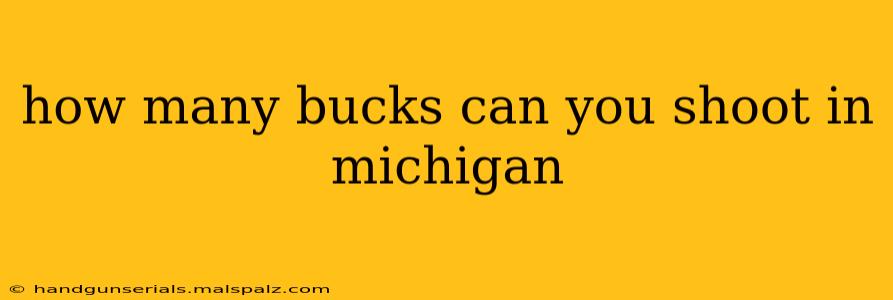 how many bucks can you shoot in michigan