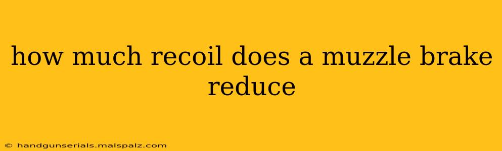 how much recoil does a muzzle brake reduce