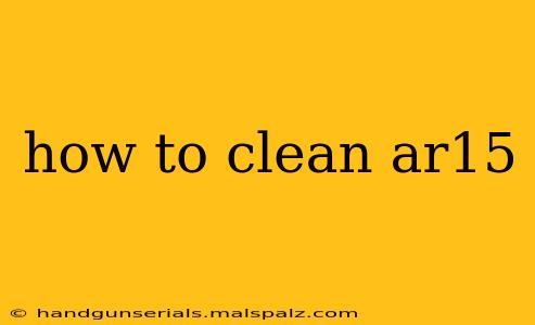 how to clean ar15