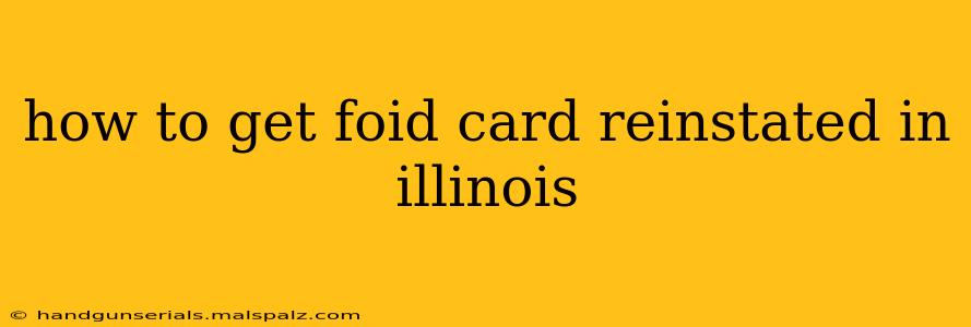 how to get foid card reinstated in illinois