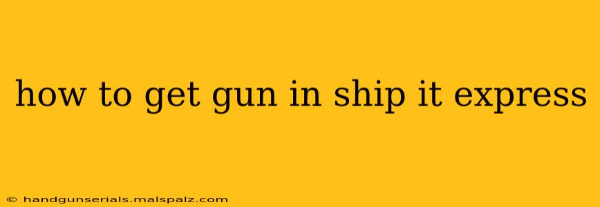 how to get gun in ship it express