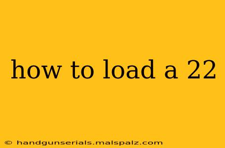 how to load a 22