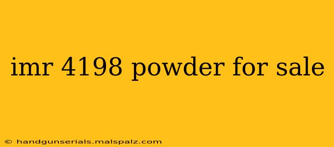 imr 4198 powder for sale