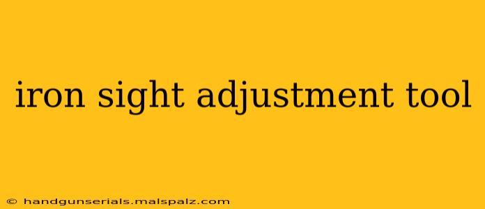 iron sight adjustment tool