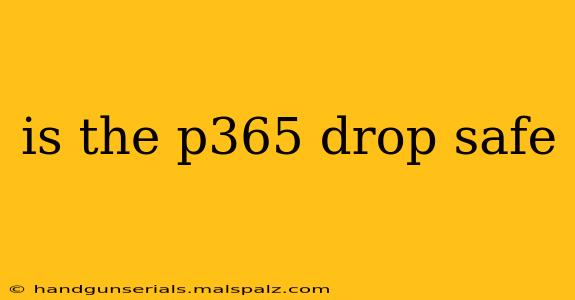 is the p365 drop safe