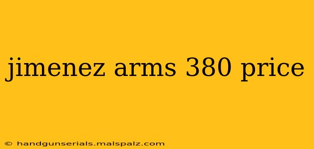 jimenez arms 380 price