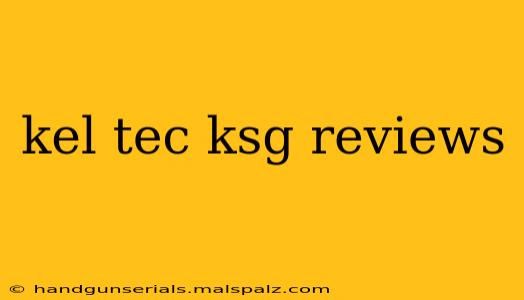 kel tec ksg reviews