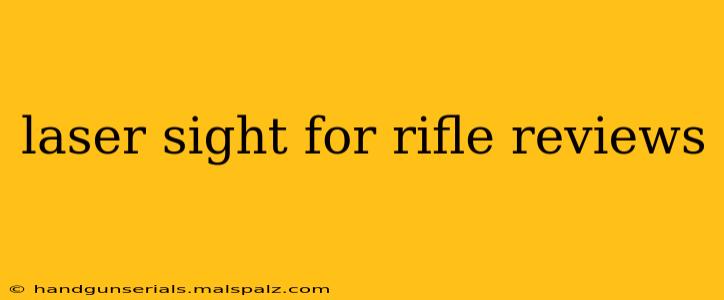 laser sight for rifle reviews