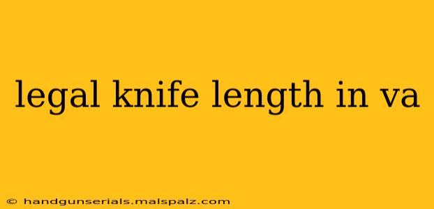 legal knife length in va