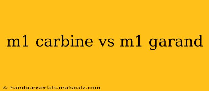 m1 carbine vs m1 garand