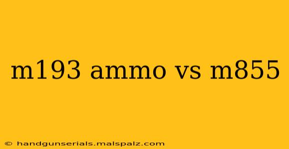 m193 ammo vs m855