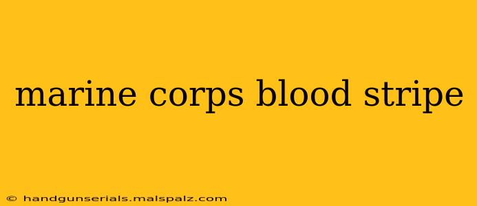 marine corps blood stripe