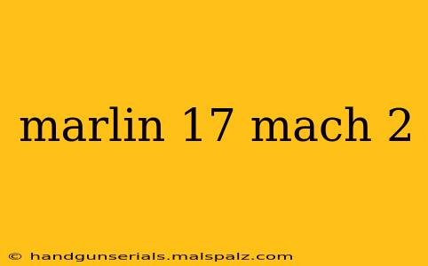 marlin 17 mach 2