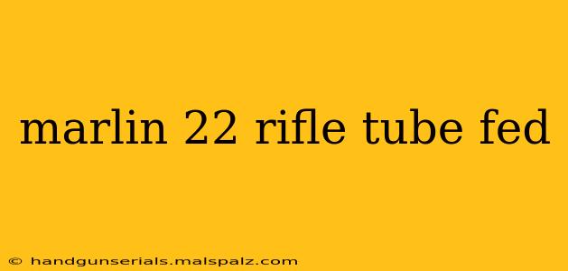 marlin 22 rifle tube fed