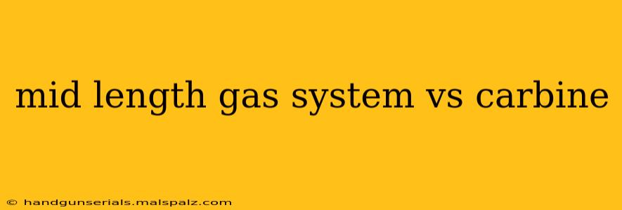 mid length gas system vs carbine