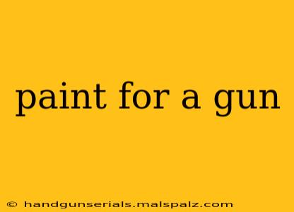 paint for a gun