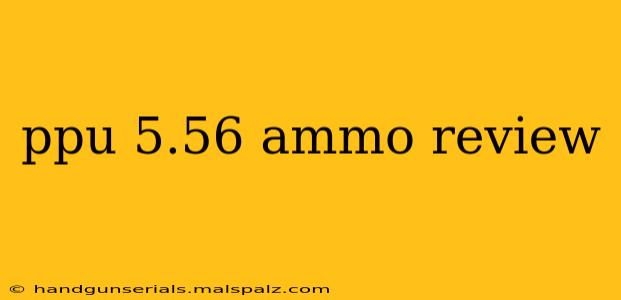 ppu 5.56 ammo review