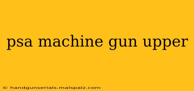 psa machine gun upper