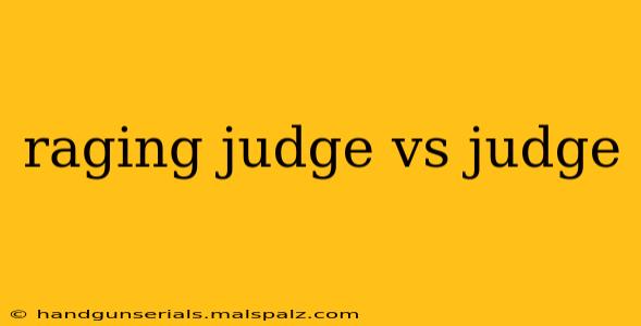 raging judge vs judge