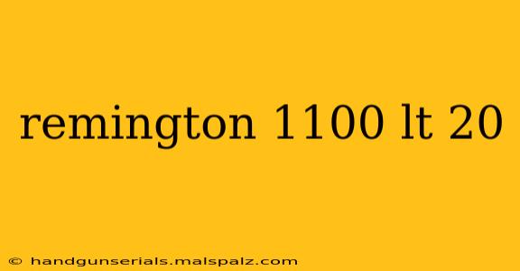 remington 1100 lt 20