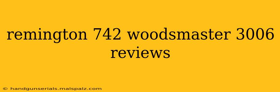 remington 742 woodsmaster 3006 reviews