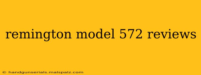 remington model 572 reviews