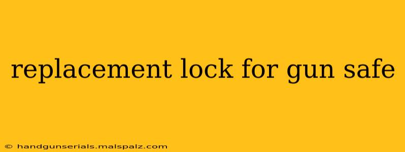 replacement lock for gun safe